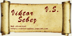 Viktor Šebez vizit kartica